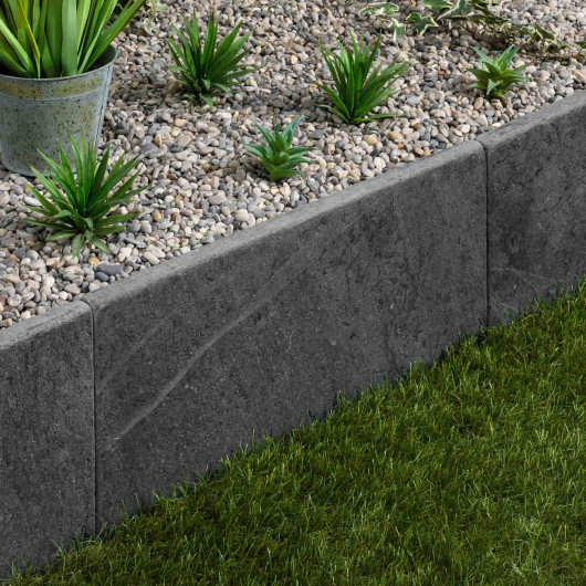 Bordure de jardin Ardoise Noire Vieillie 60x30x3 cm