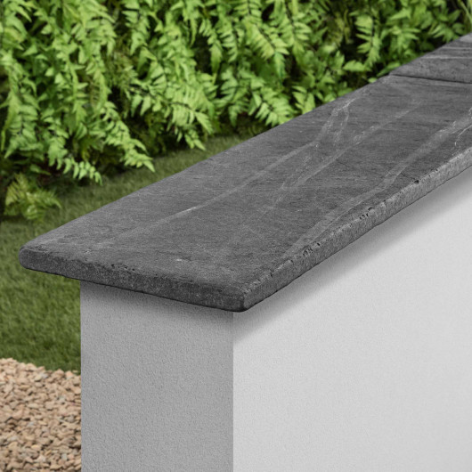 Couvertine Ardoise Noire Vieillie 100x30x3 cm