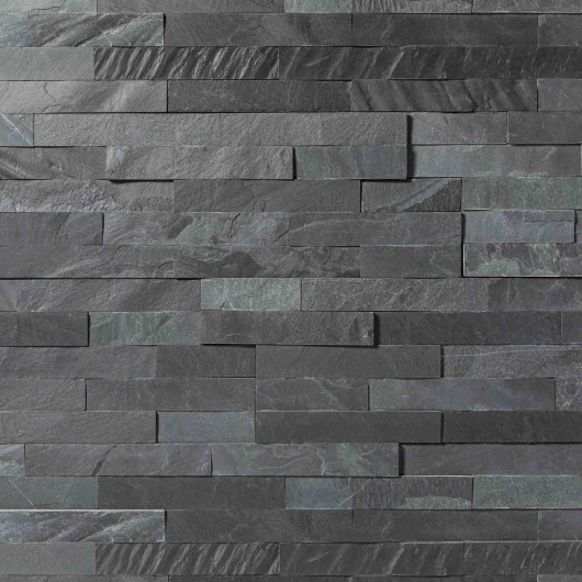 Pierre de parement Ardoise Noire 60x15 cm
