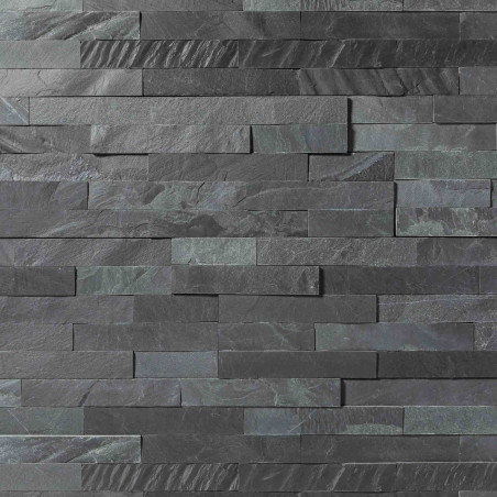 Pierre de parement Ardoise Noire 60x15 cm