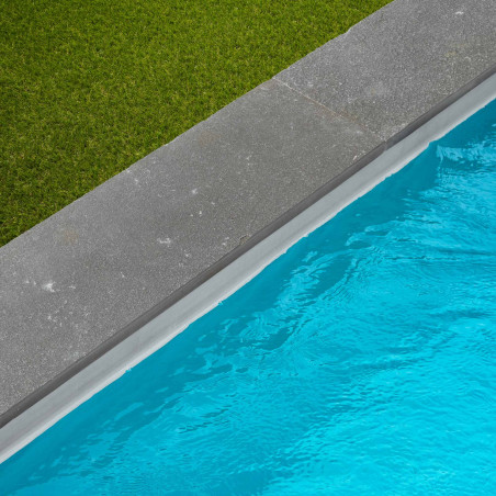 Margelle de piscine Pierre de Tandur Gris 100x30x3 cm Bord Droit