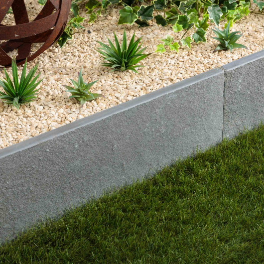 Bordure de jardin Pierre de Tandur Gris 100x30x3 cm