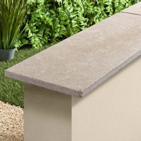 Couvertine Pierre d'Egypte Beige 100x35x3 cm