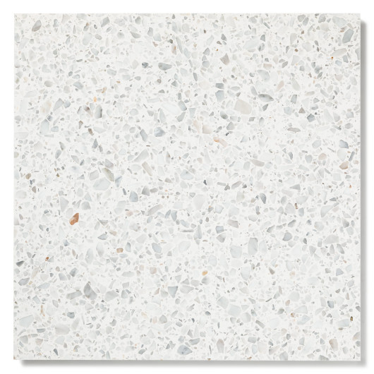 Terrazzo Blanc des Pyrénées 60x60x2 cm Adouci (lot de 5,76 m²)