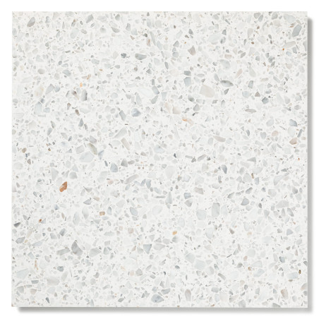 Terrazzo Blanc des Pyrénées 60x60x2 cm Adouci (lot de 5,76 m²)