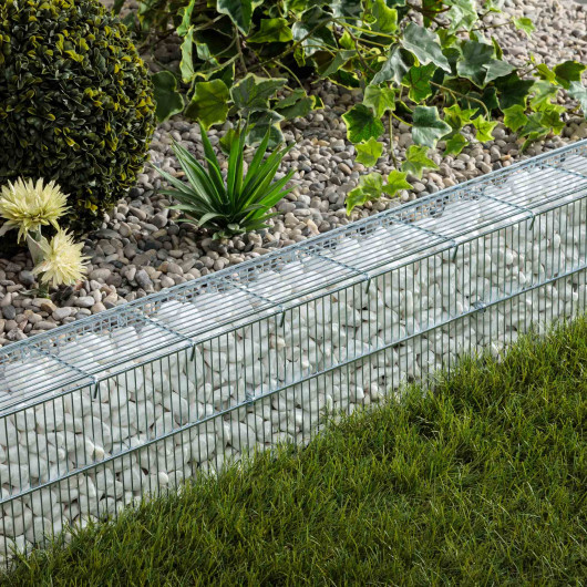 Bordure gabion prêt à remplir 80x10x15 cm (vendu vide)