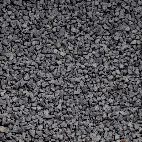 Gravier décoratif concassé Basalte Noir 8-11 mm 20 kg
