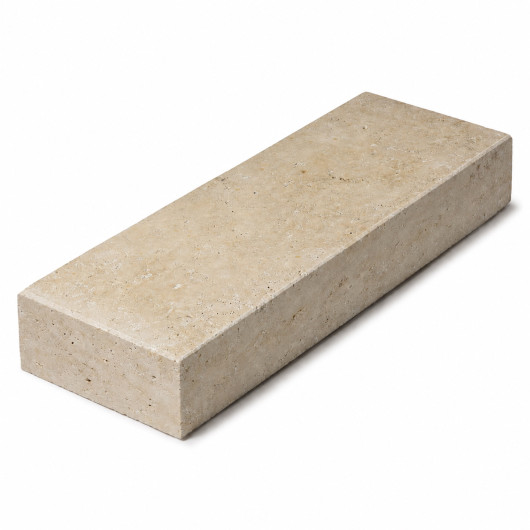 Marche-bloc Travertin Beige Nuancé 100x35x15 cm