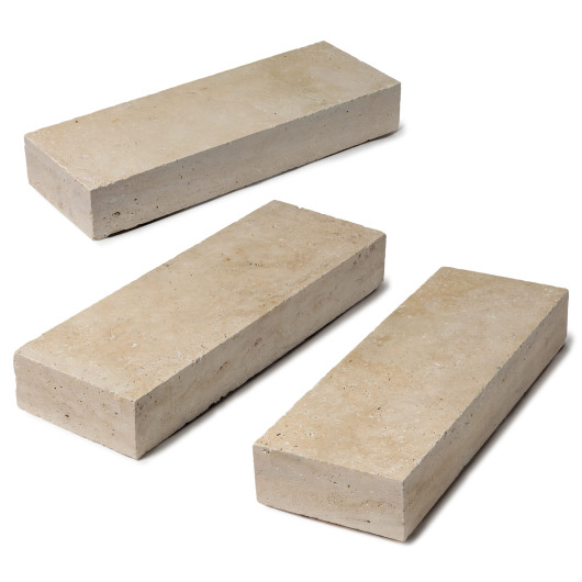 Marche-bloc Travertin Beige Nuancé (lot de 9 pièces)