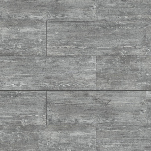 Carrelage extérieur grès cérame effet bois gris Hutan 40x120 cm
