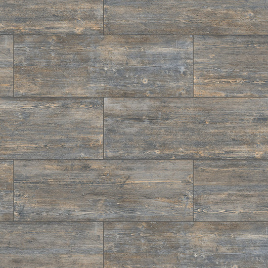 Carrelage extérieur grès cérame effet bois gris Wald 40x120 cm