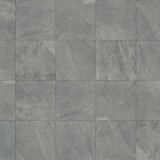 Carrelage extérieur grès cérame effet pierre grise Bergamo 60x60x2 cm