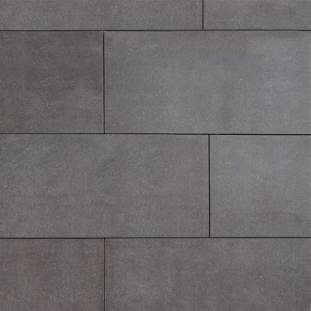 Carrelage extérieur grès cérame effet pierre grise Sassari 60x120x2 cm