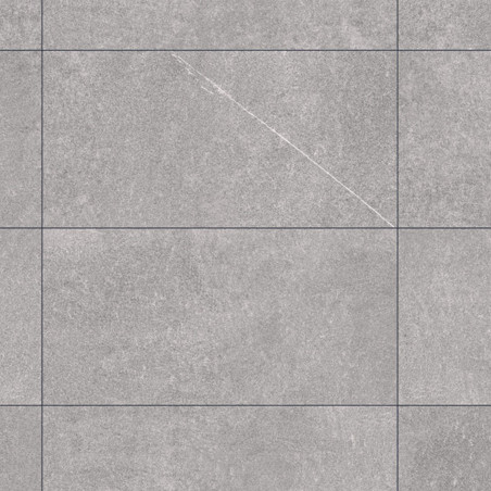 Carrelage extérieur grès cérame effet pierre grise Siracusa 60x120x2 cm