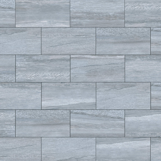 Carrelage extérieur grès cérame effet pierre grise Foggia 45x90x2 cm