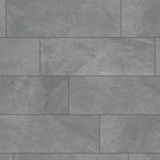 Carrelage extérieur grès cérame effet pierre grise Bergamo 40x120x2 cm