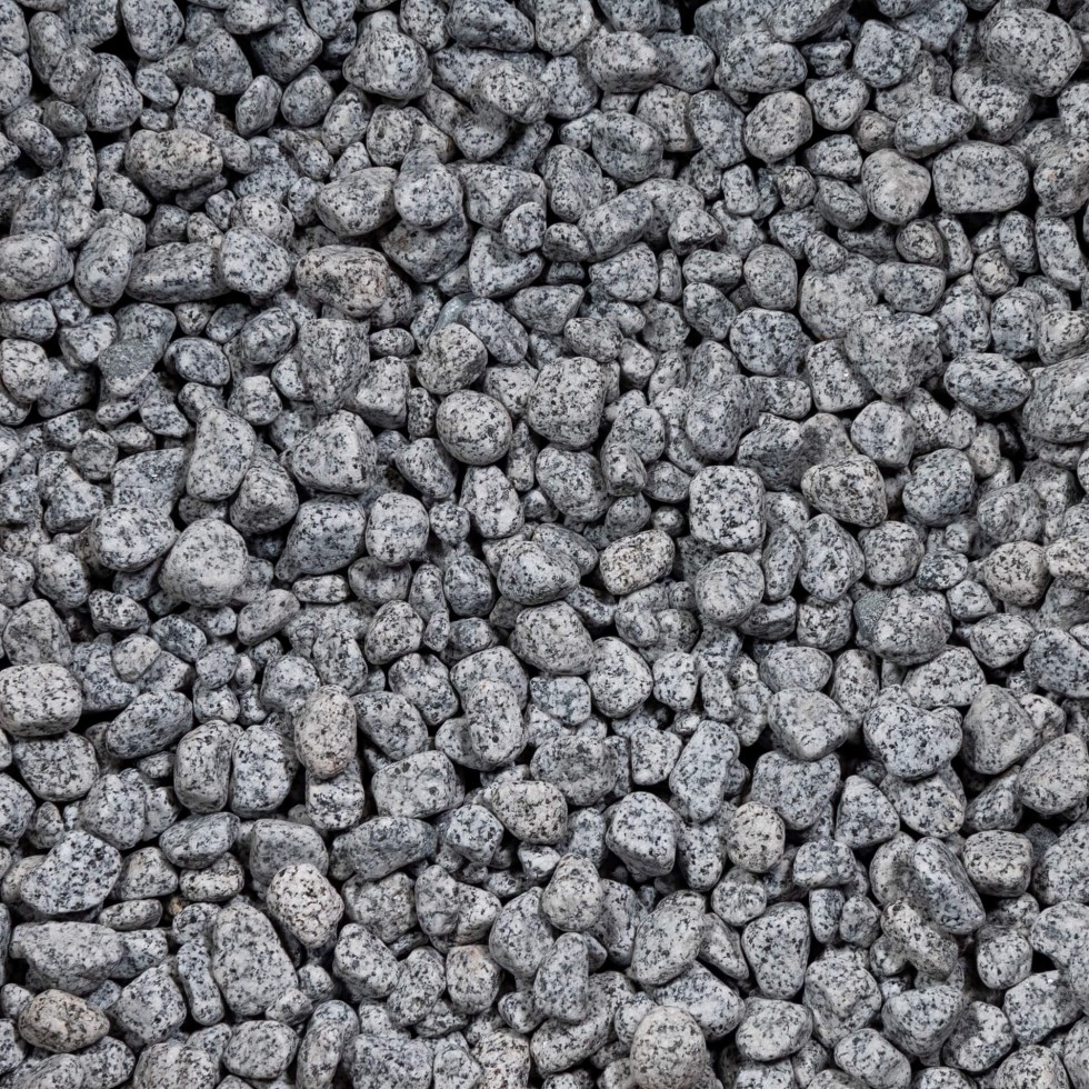Galet Décoratif Big Bag Vrac 500 kg Granit Gris Roulé 10-20 mm