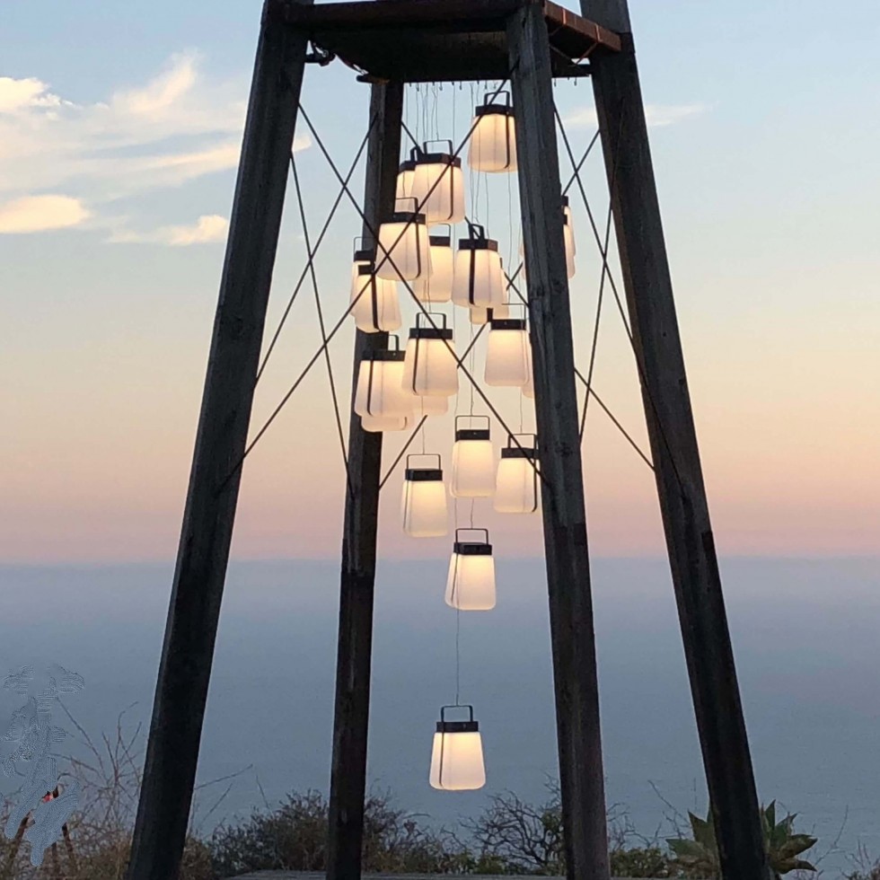 Lampe solaire nomade BUMP 300 lumens Aluminium Muscade Les Jardins