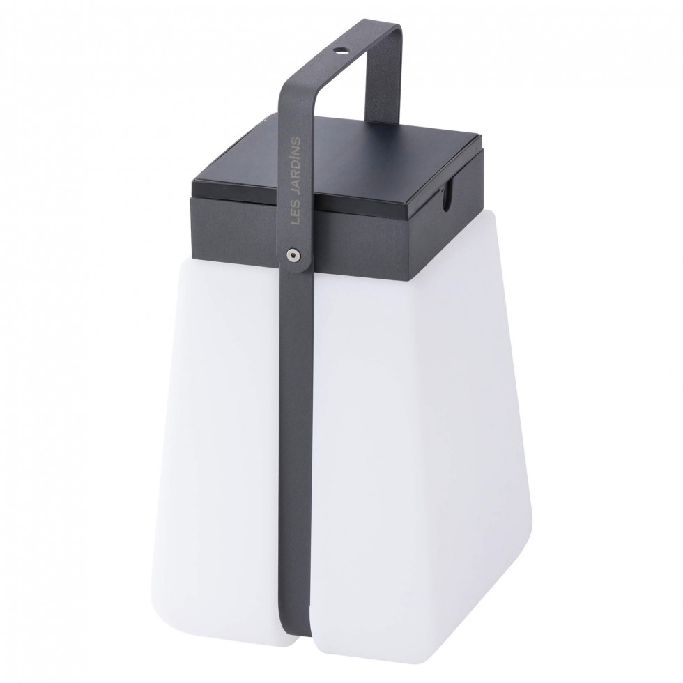 Lampe solaire nomade BUMP 500 lumens Aluminium Gris Les Jardins