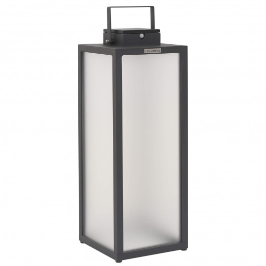 Lampe solaire extérieure Tradition en Aluminium Gris H.65 cm