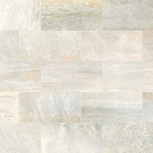 Carrelage extérieur grès cérame effet pierre beige Taranto 40x80x2 cm