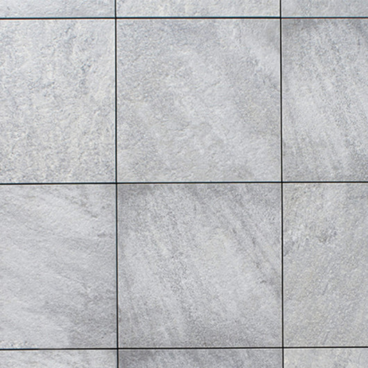 Carrelage extérieur grès cérame effet béton gris Milano 80x80x2 cm