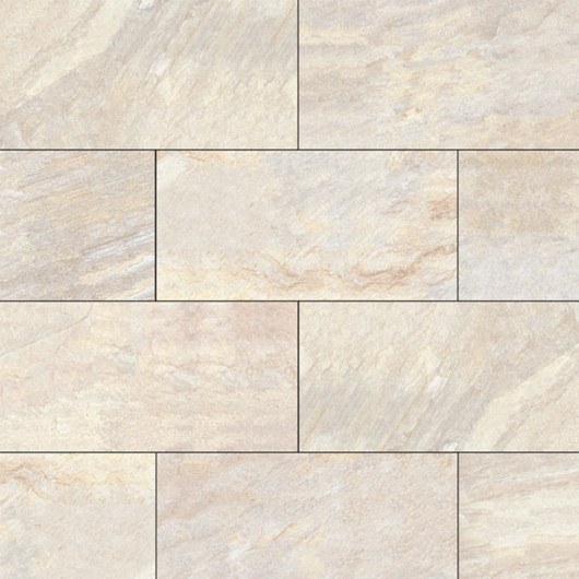 Carrelage extérieur grès cérame effet pierre beige Imola 45x90x2 cm
