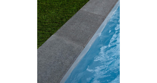 Margelle de piscine Granit Noir 60x35x3 cm Bord 1/2 Rond