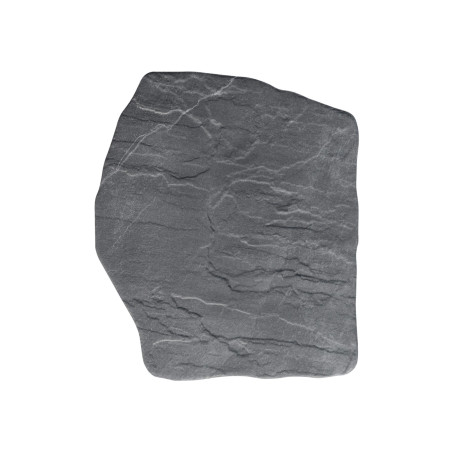 Pas Japonais en grès cérame effet pierre noire 42-36x2 cm