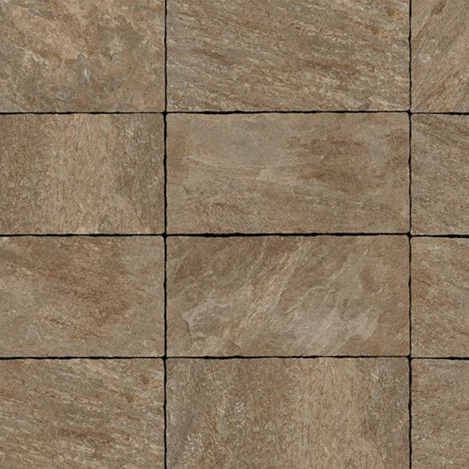 Dalle extérieure antique grès cérame effet pierre Marron 40x80x2 cm