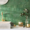 Zellige Vert d'eau 10x10 cm – Salle de bains