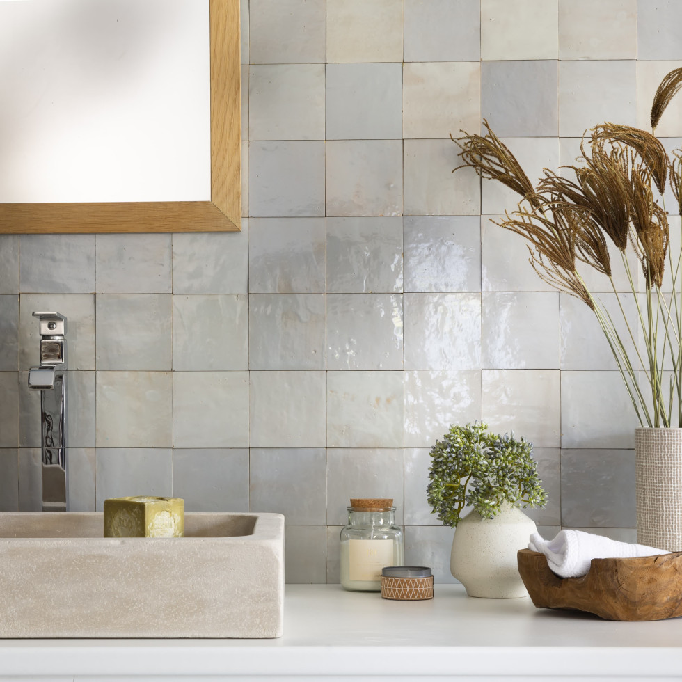 Casa39 Marazzi Zellige Cielo 10x10 cm M5P5 Carrelage imitation faïence meille... 8011373626317