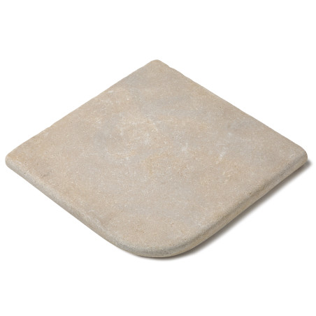 Margelle angle en pierre naturelle en Atlas Beige