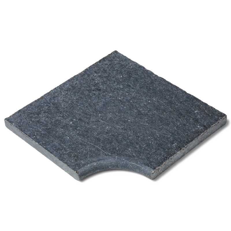 Margelle angle en pierre naturelle Bleue Belge