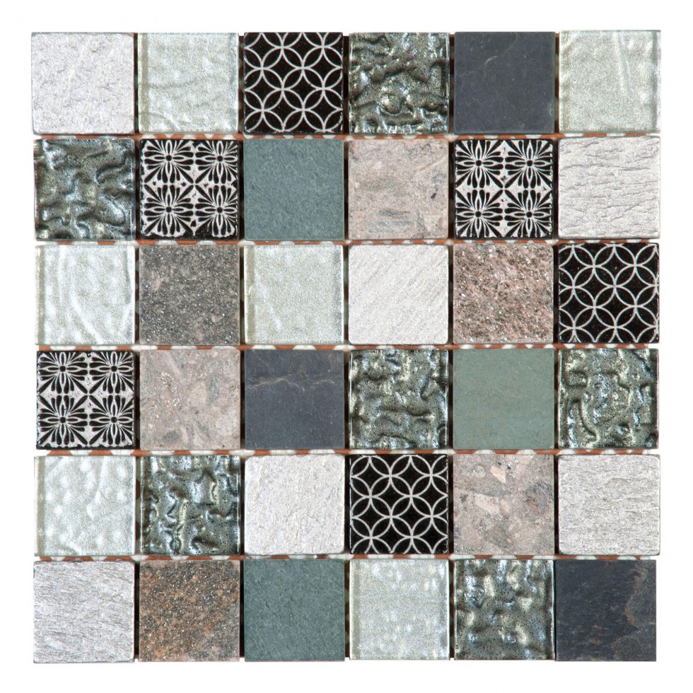 Mosaïque Fracture Marbre Pierre Naturelle Polygonal Doré Crème Poli