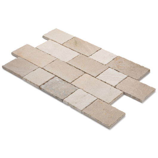 Pavé Pierre Evora Beige Nuancé Longueur Libre x15x2 cm