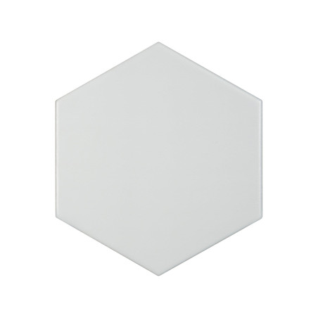 Carrelage sol et mur hexagonal Blanc Mat 16x14x0,8 cm