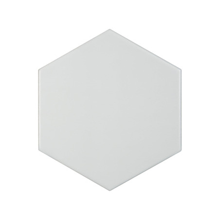 Carrelage sol et mur hexagonal Blanc Mat 16x14x0,8 cm