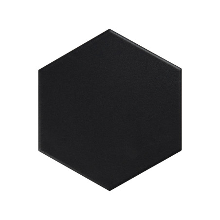 Carrelage sol et mur hexagonal Noir Mat 16x14x0,8 cm