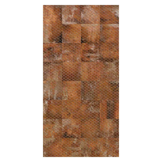 Carrelage sol et mur effet Métal Rouillé 20x20x1,1 cm
