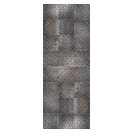 Carrelage sol et mur effet Métal Gris 20x20x1,1 cm
