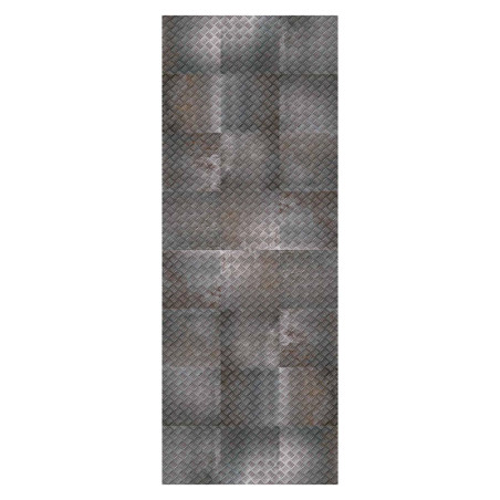 Carrelage sol et mur effet Métal Gris 20x20x1,1 cm
