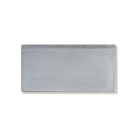 Plinthe carreau de ciment véritable uni Gris Foncé 20x10x1,6 cm
