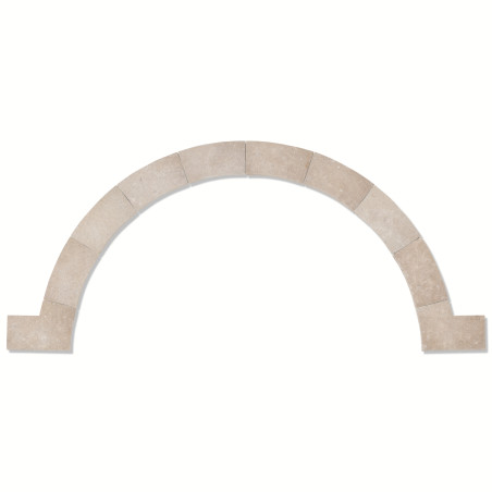 Margelles pour escalier roman Pierre d'Egypte Beige 150x30x3 cm Bord 1/2 Rond