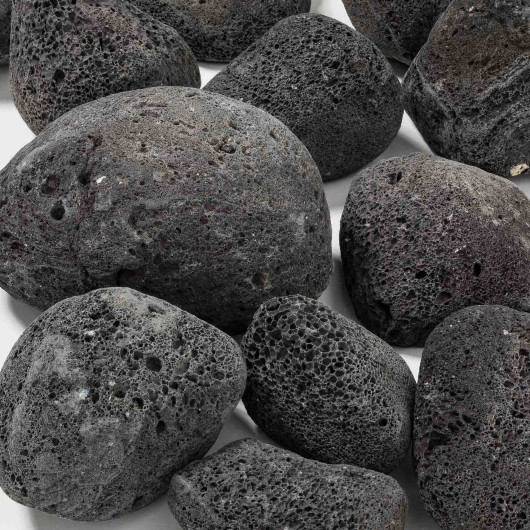 Midwest Hearth Galets décoratifs naturels noirs polis de 0,9 cm - Taille du  gravier (sac de 0,9 kg)