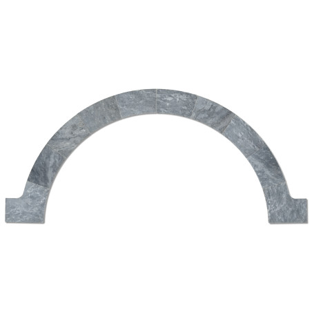 Margelles pour escalier roman Pierre d'Adana Gris Bleu 150x33x3 cm Bord 1/2 Rond