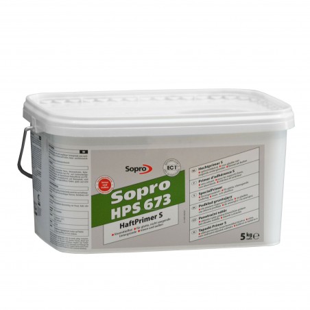 Primaire d'accrochage pour support non absorbant (carrelage, pierre, bois...) - Sopro HPS 673 - 5 kg