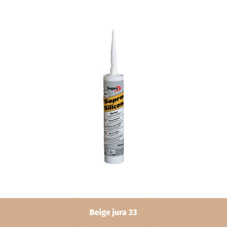Mastic silicone pour pierre naturelle - Beige jura 33 - 310 ml