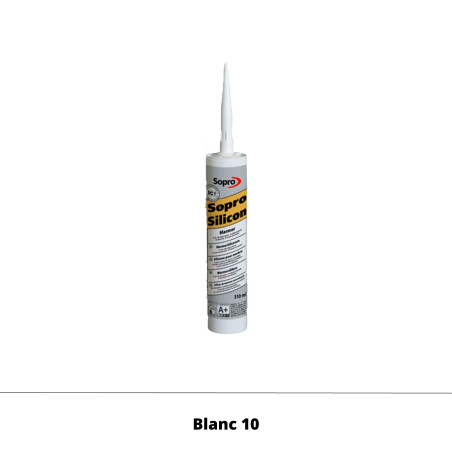 Mastic silicone pour pierre naturelle - Blanc 10 - 310 ml