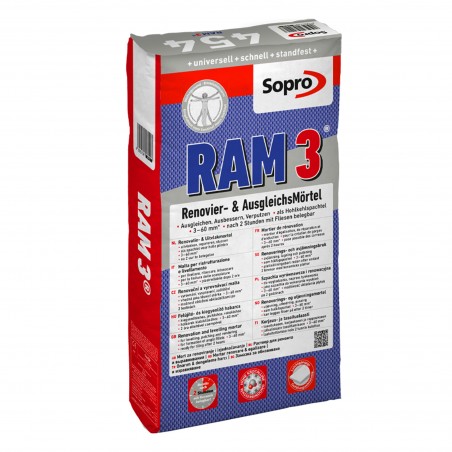 Ragréage intérieur et extérieur - Sopro RAM 3